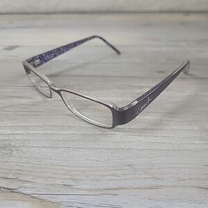 Coach Avery 625 Plum Clear Rectangular‎ Eyeglasses Frames Only 48-17 130 Womens